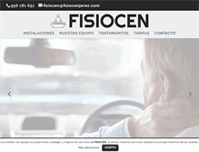 Tablet Screenshot of fisiocenjerez.com